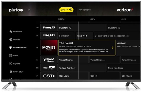 streaming Pluto TV on verizon