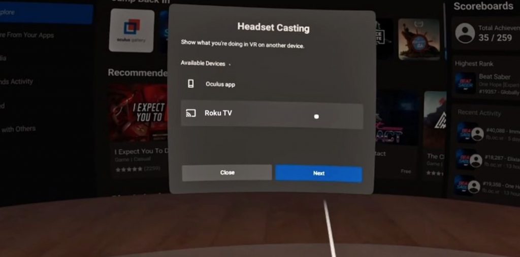 How to Cast Oculus Quest 2 to Your Roku TV